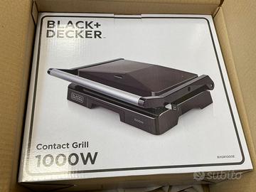 Black+Decker piastra griglia elettrica 1000W nuova