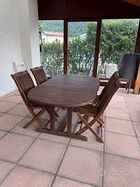 Tavolo legno esterno