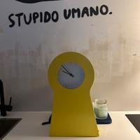 Orologio/pensile  con contenitore giallo IKEA
