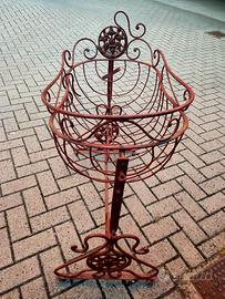 Culla a dondolo d'epoca in ferro battuto