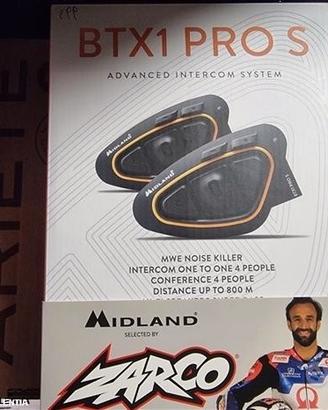 MIDLAND BTX1 PRO S Interfono Bluetooth Kit Doppio