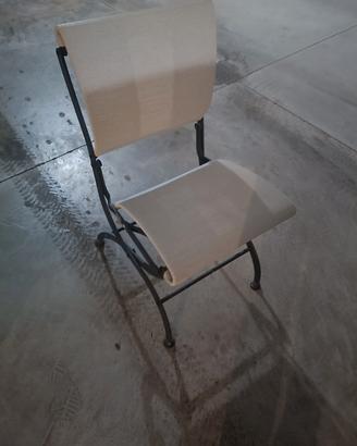 sedie da esterno in ferro battuto 