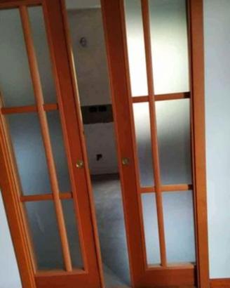 porta a vetro scorrevole 2 ante