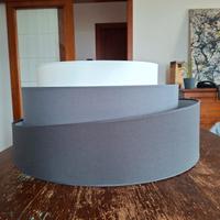 Lampadario Moderno Sbieca bianco e grigio