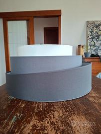 Lampadario Moderno Sbieca bianco e grigio