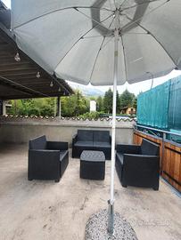 Trilocale con vista montagne