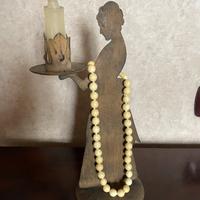 Collana vintage anni 70 avorio