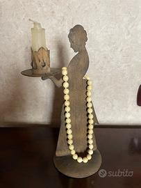 Collana vintage anni 70 avorio