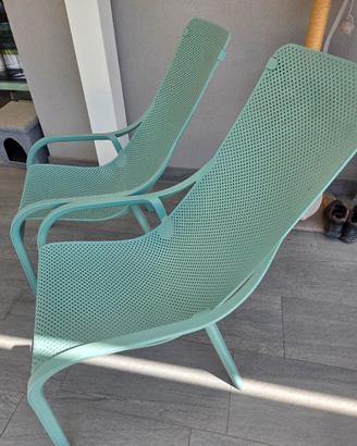 coppia sdraio Nardi Net Lounge  verde