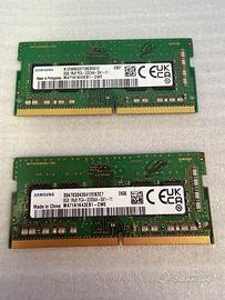 Sodimm banco ram Samsung 2x 8gb pc4 3200aa