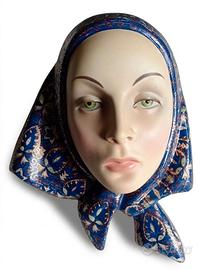 Ceramica Lenci Torino Anni '30 - Maschera "Testa"