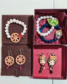3 bracciali + 2 paia orecchini