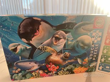 Puzzle Educa 100 pezzi – Pesci del mare 6+