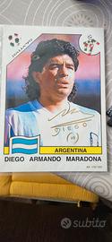 figurina xl gigante Maradona Italia 90