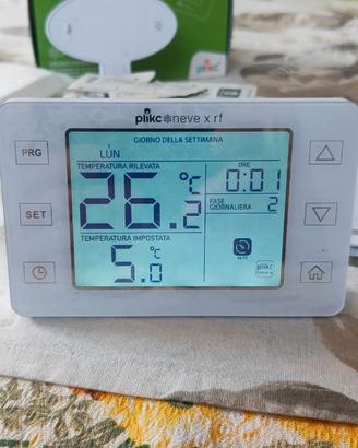 Crono termostato Plikc neve x-rf PLK2676X1