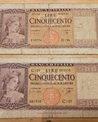 500 lire Italia Ornata di Spighe