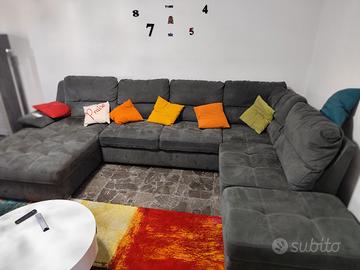 Divano maxi in alcantara