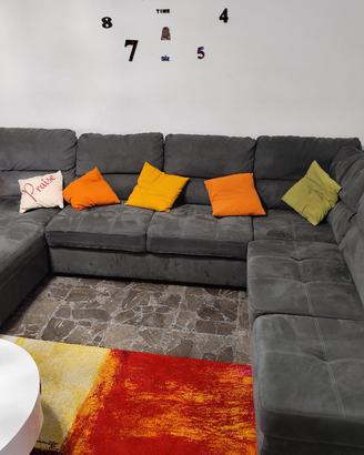 Divano maxi in alcantara