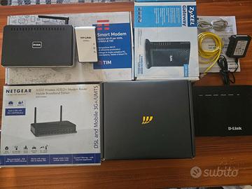 Router Modem Adsl fibra NETGEAR D-LINK TIM FASTWEB