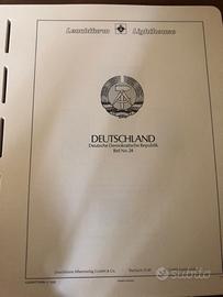 Fogli francobolli Leuchtturm DDR no SF 1980/84