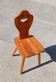 sedie in legno di pino Tirolesi n.3.