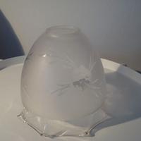 paralume in vetro a campana diam.17x16