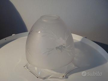 paralume in vetro a campana diam.17x16