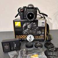 Nikon d 3200 + obiettivo nikkor 18-55