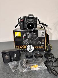 Nikon d 3200 + obiettivo nikkor 18-55