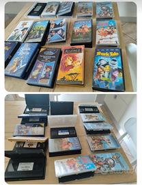 "29 VHS ORIGINALI DISNEY-DISNEY PIXAR-WARNER BROS 