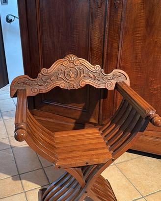 Sedia Savonarola in Legno
