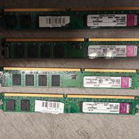 lotto RAM DDR2 e DDR3 banchi da 2gb