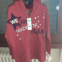 Felpa benetton bambina taglia 6/7 anni