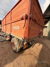 Rimorchio ribaltabile tre lati selvatico targato