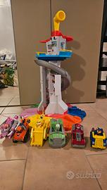 Paw patrol stazione completa di veicoli