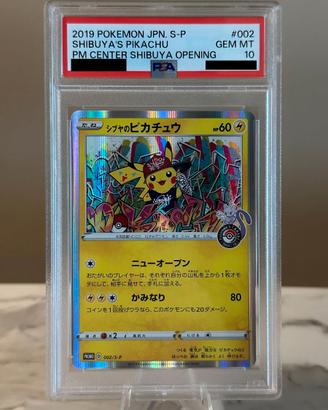 PIKACHU SHIBUYA PSA 10 POKEMON CENTER JAP PROMO