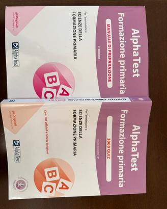 Alpha test di preparazione x scienze della formazi