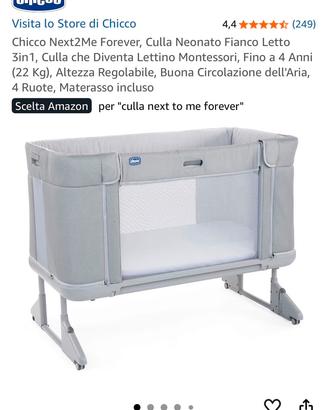 vendessi Culla next2Me Forever nuova