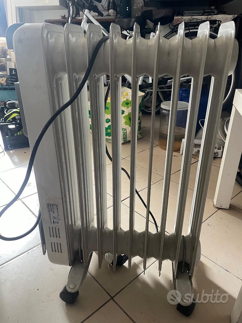 Radiatore Termosifone Ad Olio Stufa Elettrica 9 Elementi Calorifero Da Stanza Con Timer Ruote 80645797