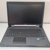 Notebook HP 8760W Workstation i7 8gb 250gb SSD 17"