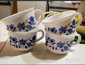 Set 4 tazze Nutella in arcopal vintage 