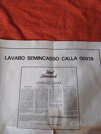 Lavabo semincasso idea standard calla