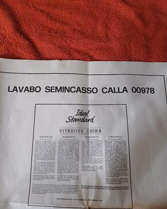 Lavabo semincasso idea standard calla