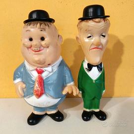Pupazzi Stanlio e Ollio Ledraplastic anni 60 70