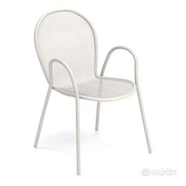 SEDIE IN ALLUMINIO "EMU" BIANCHE