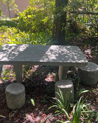 Salottino in Pietra Naturale da giardino