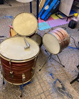 batteria vintage pink 🫵  Set per rack Ludwig