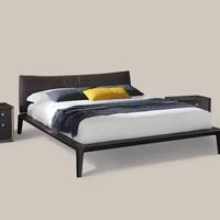 Letto Mobilform Wide con testata saponetta in pell