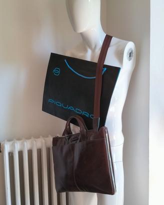 BORSA TRACOLLA PIQUADRO PELLE 40X30 COME NUOVA 