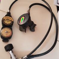 erogatore, bussola e approfondimento sub